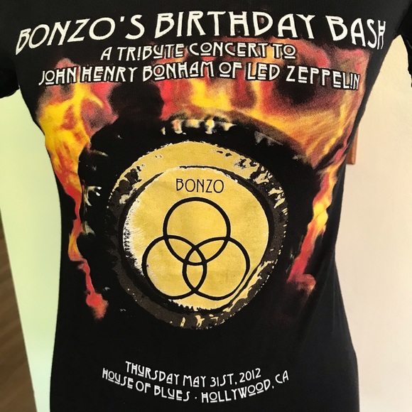 BONZO Tribute to Led Zeppelin Rock Concert Top - Picture 5 of 6